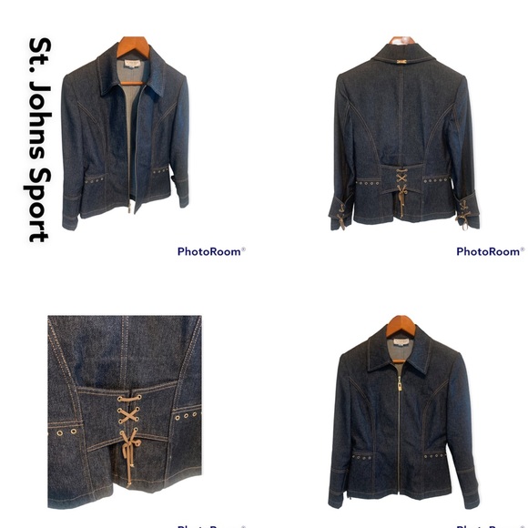 St. John Sport Denim Jacket - Picture 3 of 10